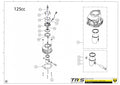 TRRS 2023 ONE GOLD — 07MT-125 Cilindrs un virzulis 125cc