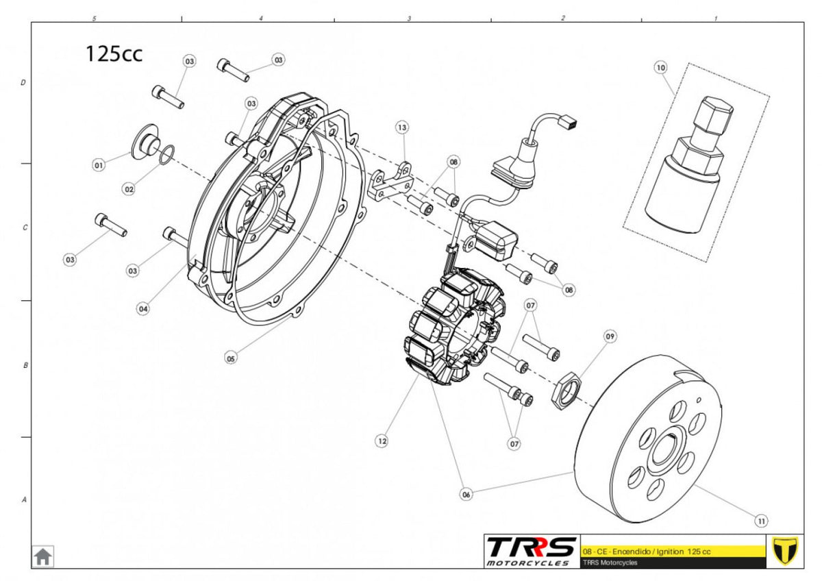 TRRS 2024 ONE RR — 08MT-125 Aizdedze 125cc