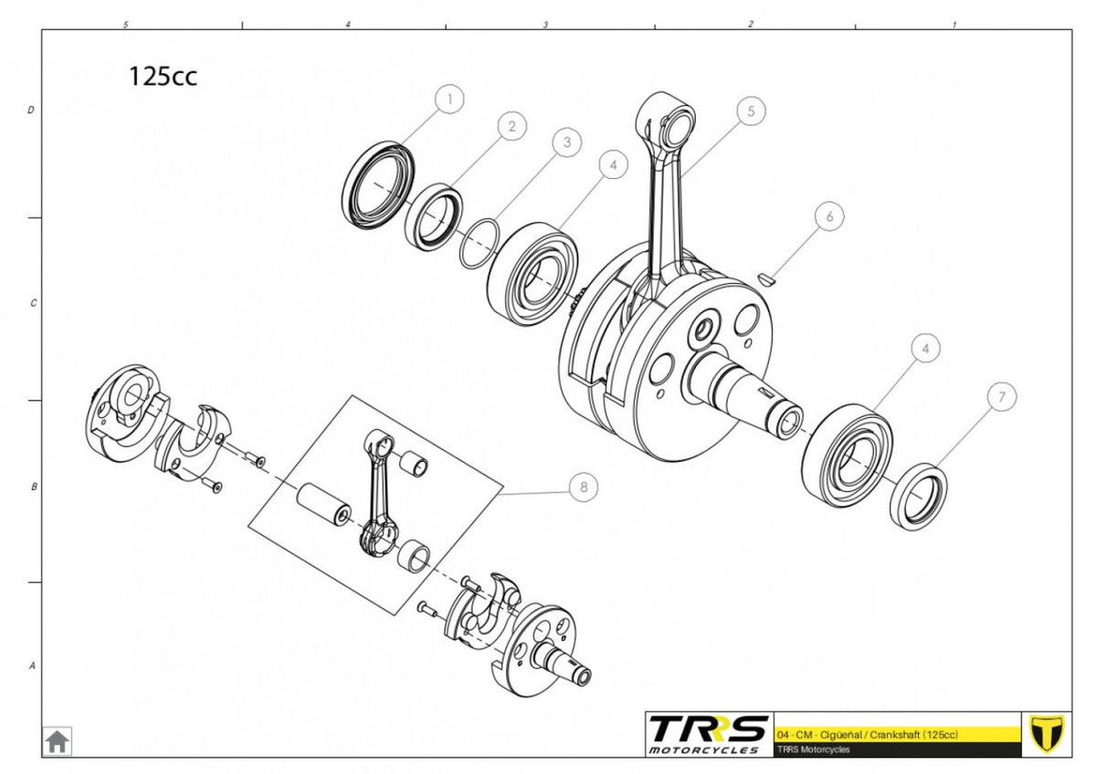 TRRS 2023 XTRACK ONE RR (COMPETITION) — 04MT-125 Kloķvārpsta 125cc