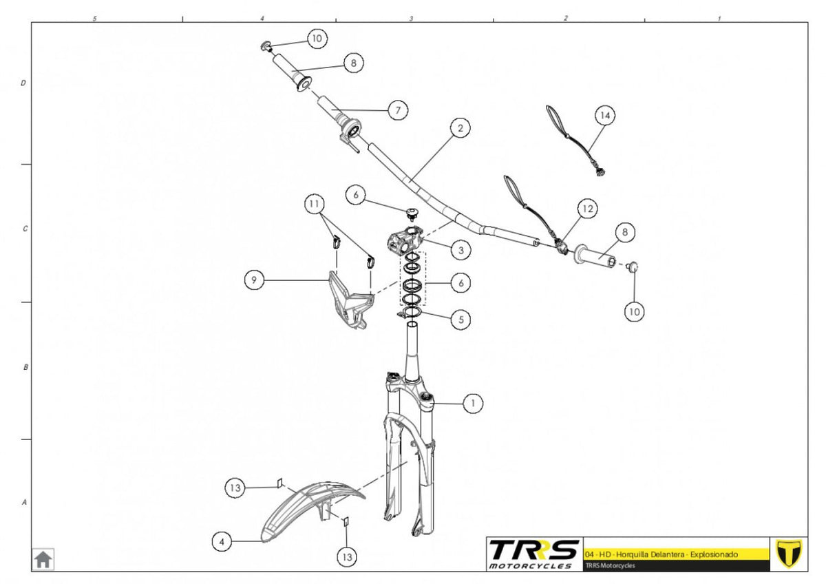 TRRS 2023 ON-E KIDS 20" — 04TR Priekšējā balstiekārta
