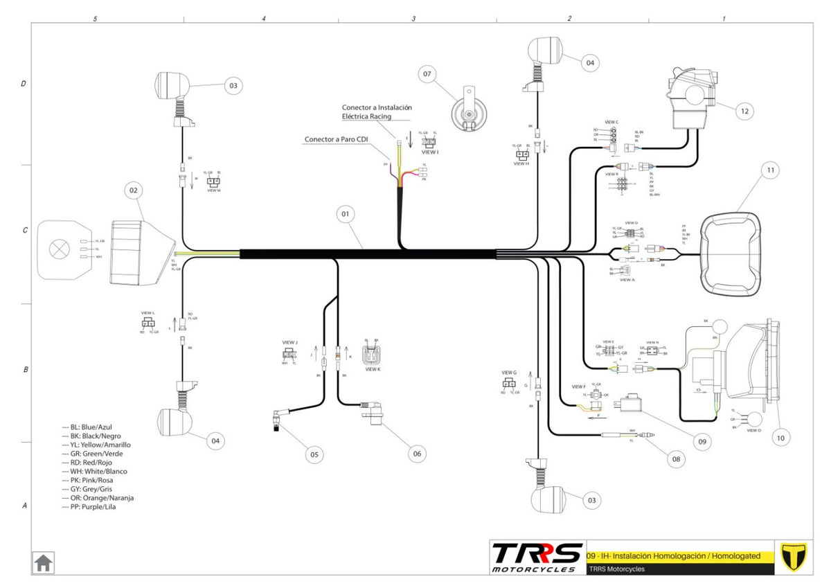 TRRS 2024 XTRACK ONE RR ELECTRIC START (HOMOLOGATED) — 09CTR Elektrostartera instalācija
