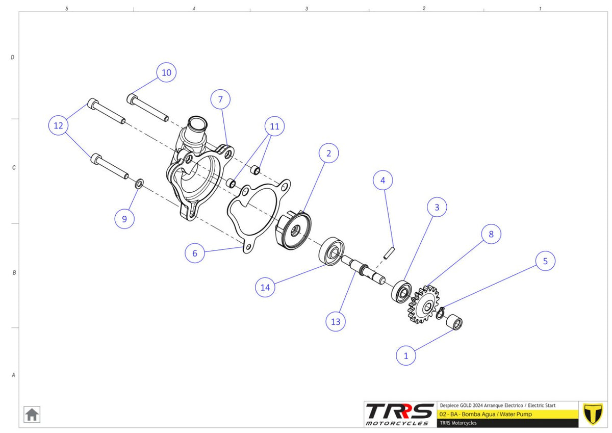 TRRS 2024 ONE GOLD ELECTRIC START — 02MT Ūdens sūknis