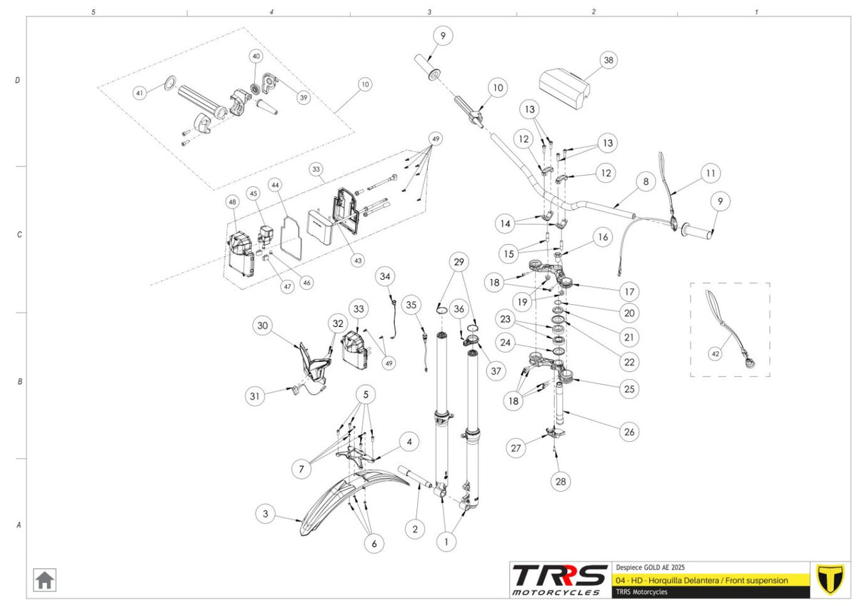 TRRS 2025 ONE GOLD ELECTRIC START (INJECTION) — 04TR Balstiekārta