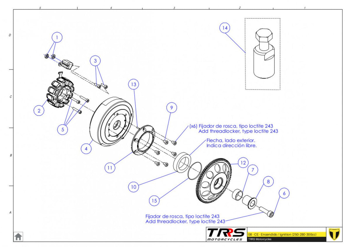 TRRS 2024 ONE RR ELECTRIC START — 08MT Aizdedze