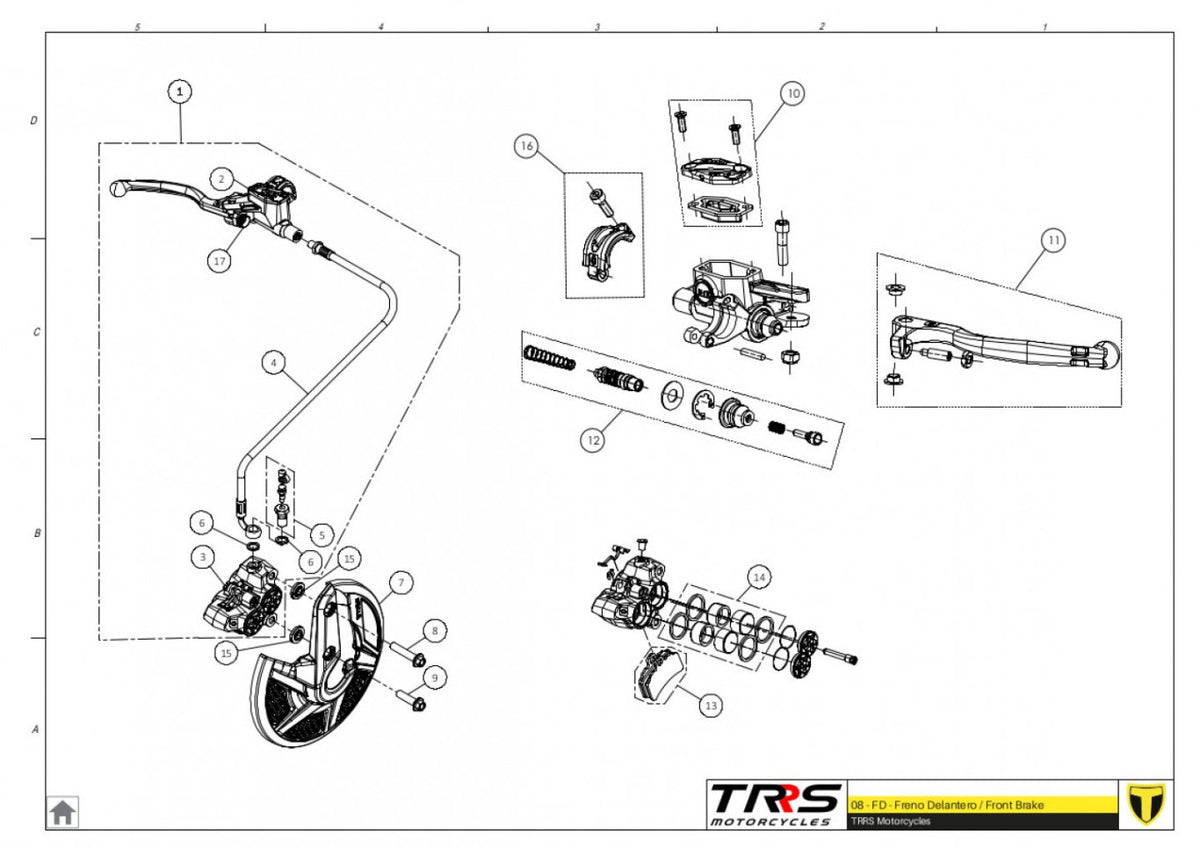 TRRS 2024 ONE RR — 08TR Priekšējā bremze