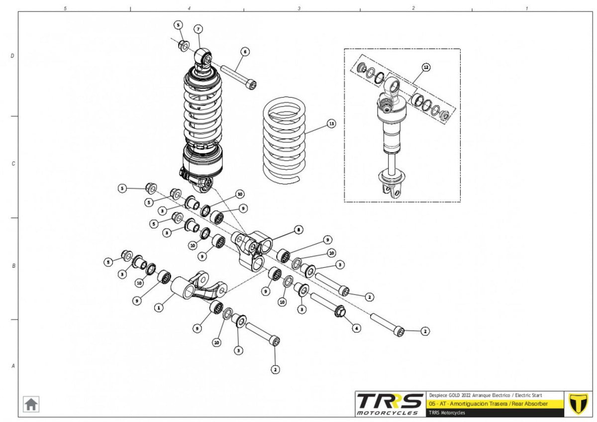TRRS 2023 ONE GOLD ELECTRIC START — 05TR Amortizators