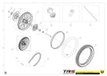 TRRS 2025 ON-E KIDS 16" — 12TR Aizmugurējais ritenis