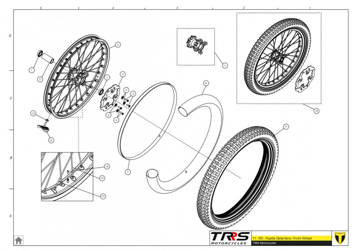 TRRS 2024 ONE RR — 11TR Priekšējais ritenis