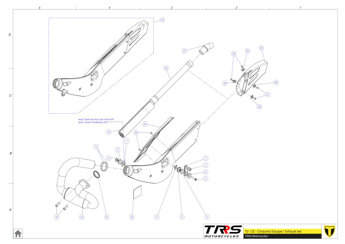 TRRS 2024 XTRACK ONE RR ELECTRIC START (HOMOLOGATED) — 10TR Izpūtējs