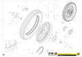 TRRS 2023 ONE RR ELECTRIC START (HOMOLOGATED) — 12TR Aizmugurējais ritenis