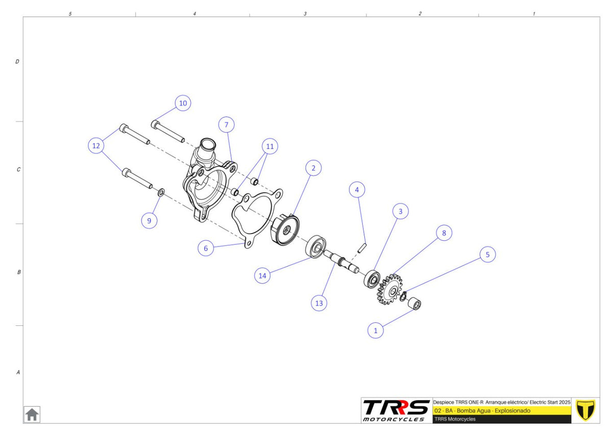 TRRS 2025 ONE R ELECTRIC START (COMPETITION) — 02MT Ūdens sūknis