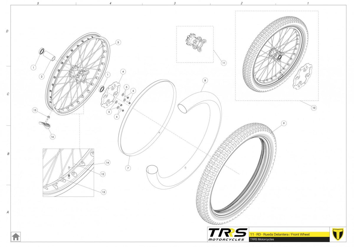 TRRS 2023 ONE RR ELECTRIC START (HOMOLOGATED) — 11TR Priekšējais ritenis