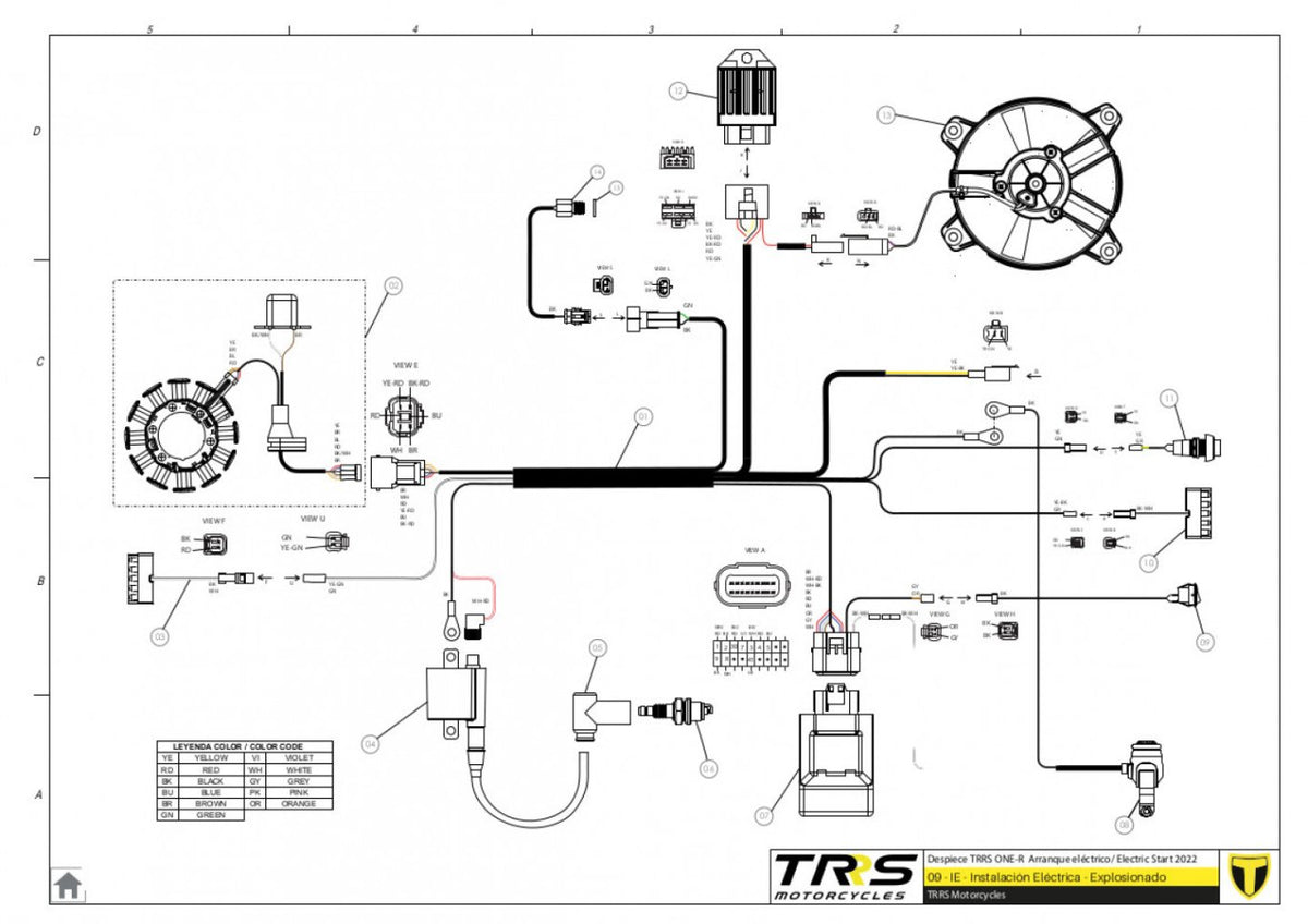 TRRS 2023 ONE R ELECTRIC START (COMPETITION) — 09TR Elektroinstalācija