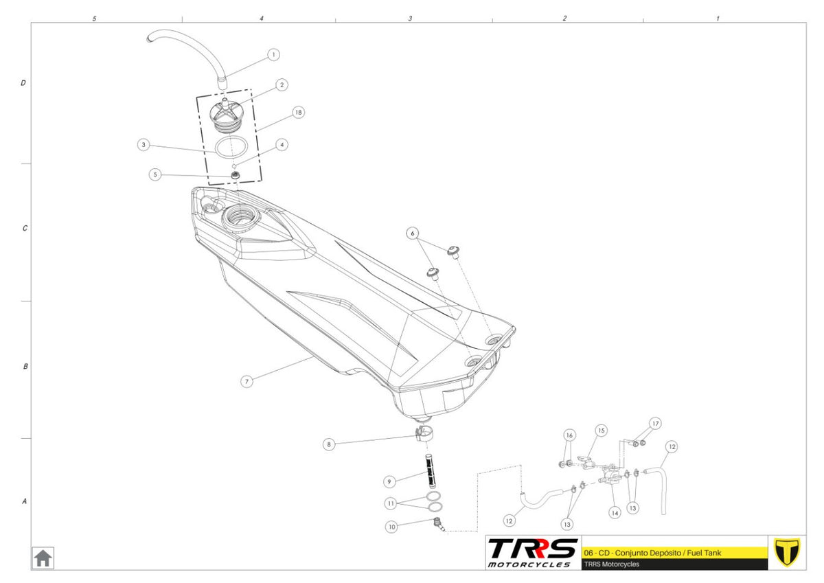 TRRS 2025 ONE RR ELECTRIC START — 06TR Degvielas tvertne