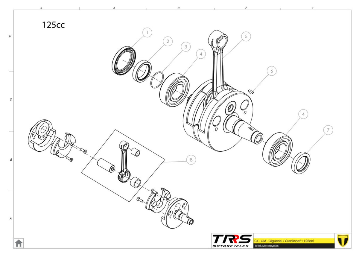 TRRS 2025 ONE RR — 04MT-125 Kloķvārpsta 125cc