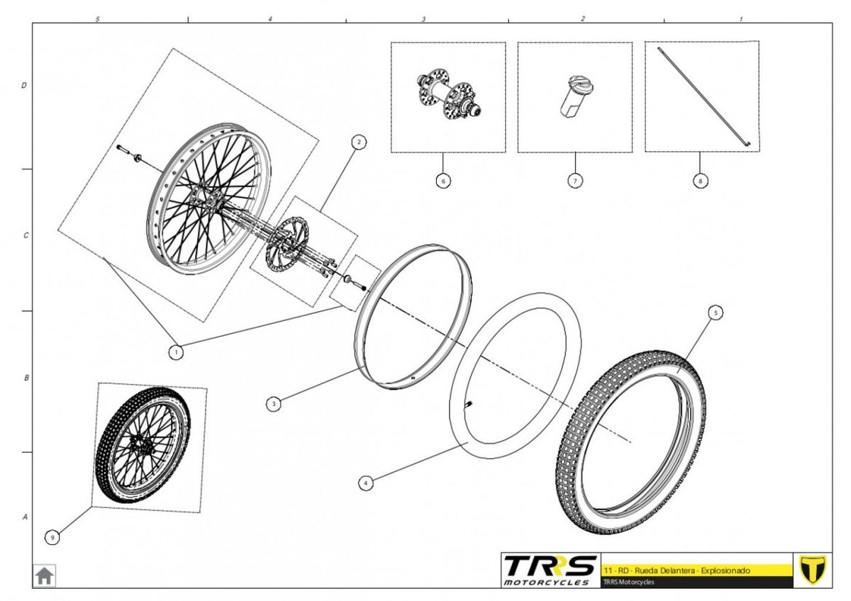 TRRS 2023 ON-E KIDS 16" — 11TR Priekšējais ritenis
