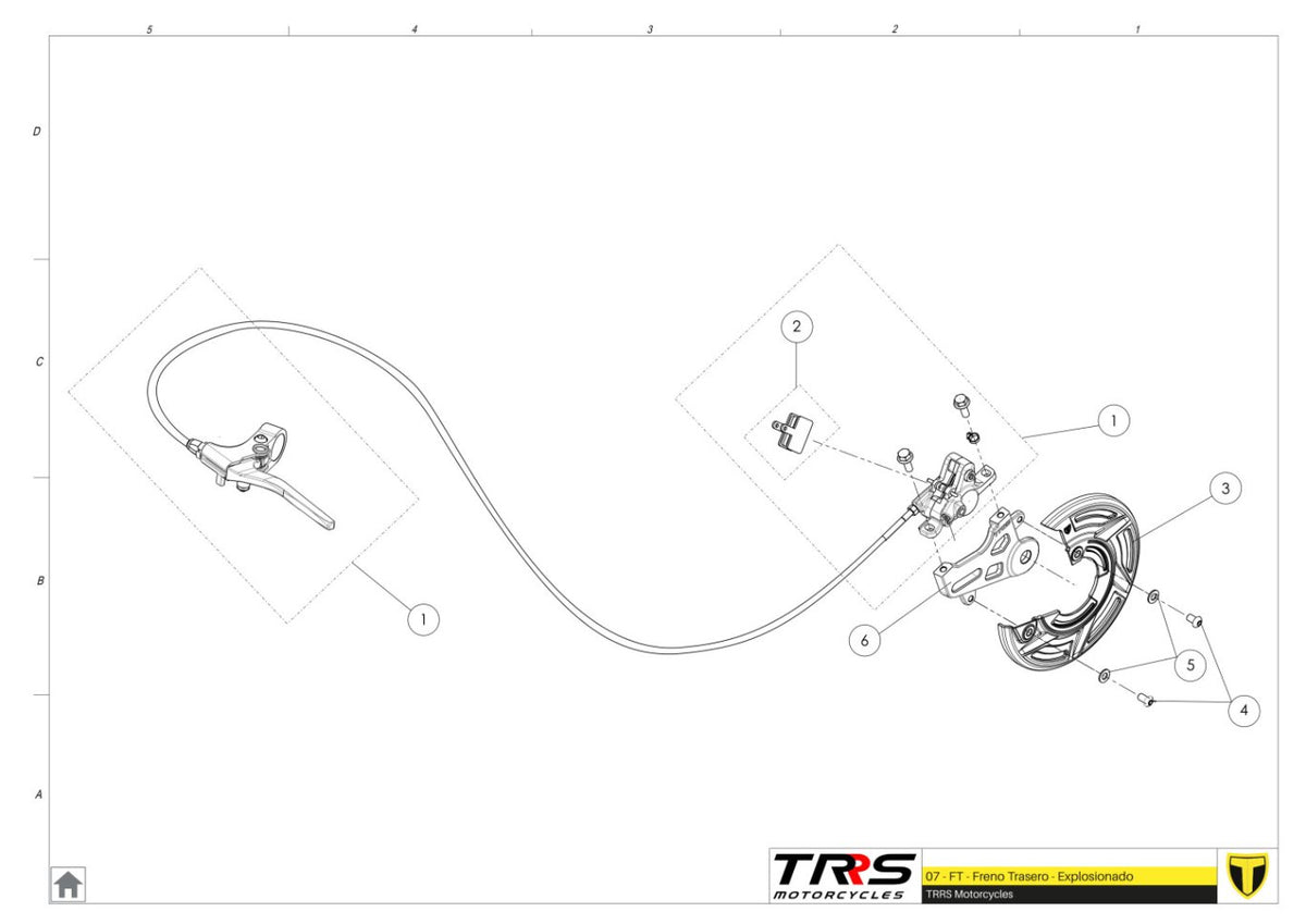 TRRS 2025 ON-E KIDS 16" — 07TR Aizmugurējā bremze