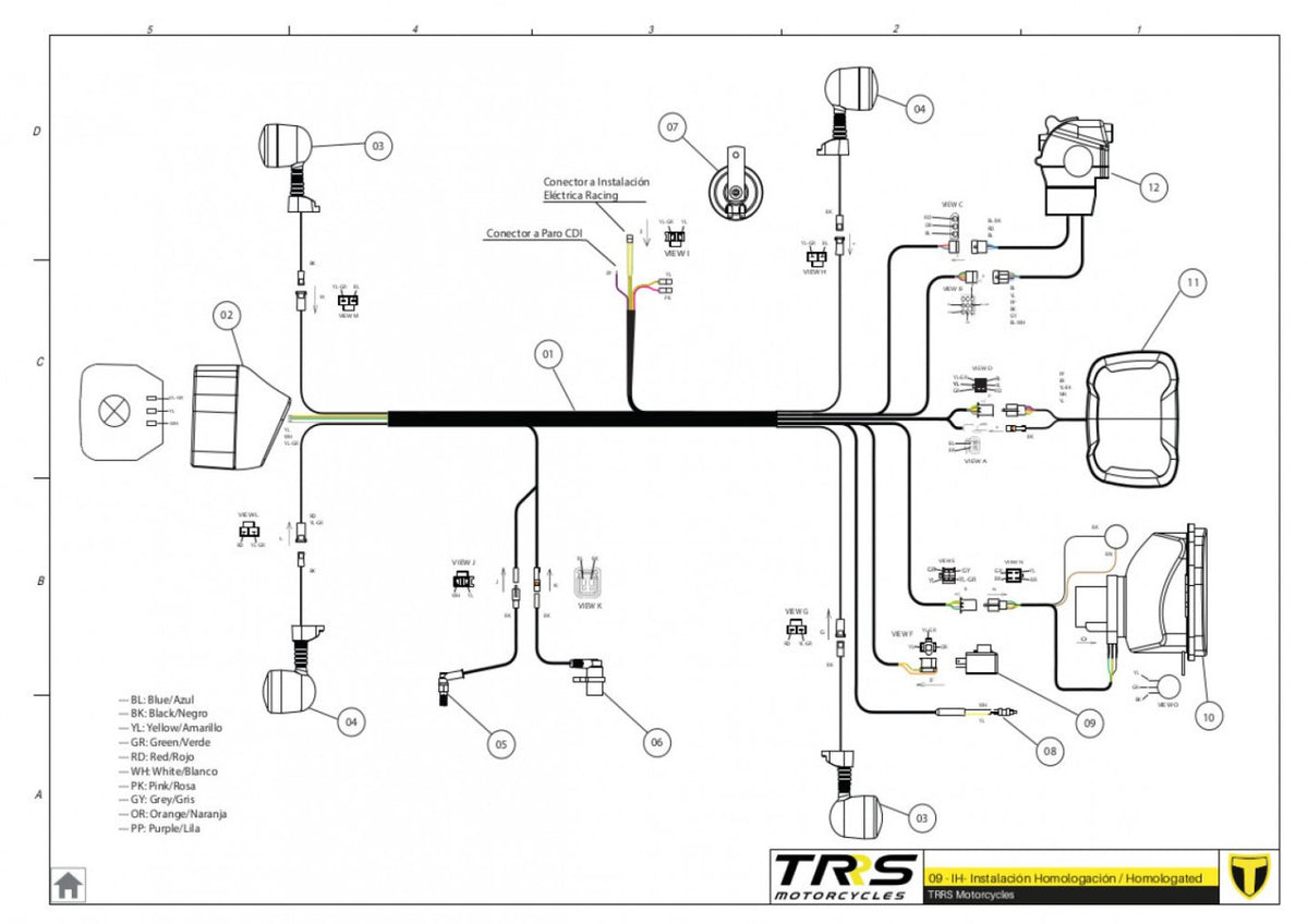 TRRS 2023 XTRACK ONE RR (HOMOLOGATED) — 09BTR Elektroinstalācija (homologēts)