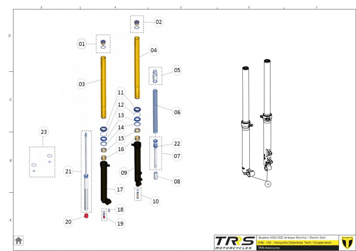 TRRS 2023 ONE GOLD ELECTRIC START — 04BTR Balstiekārta TECH