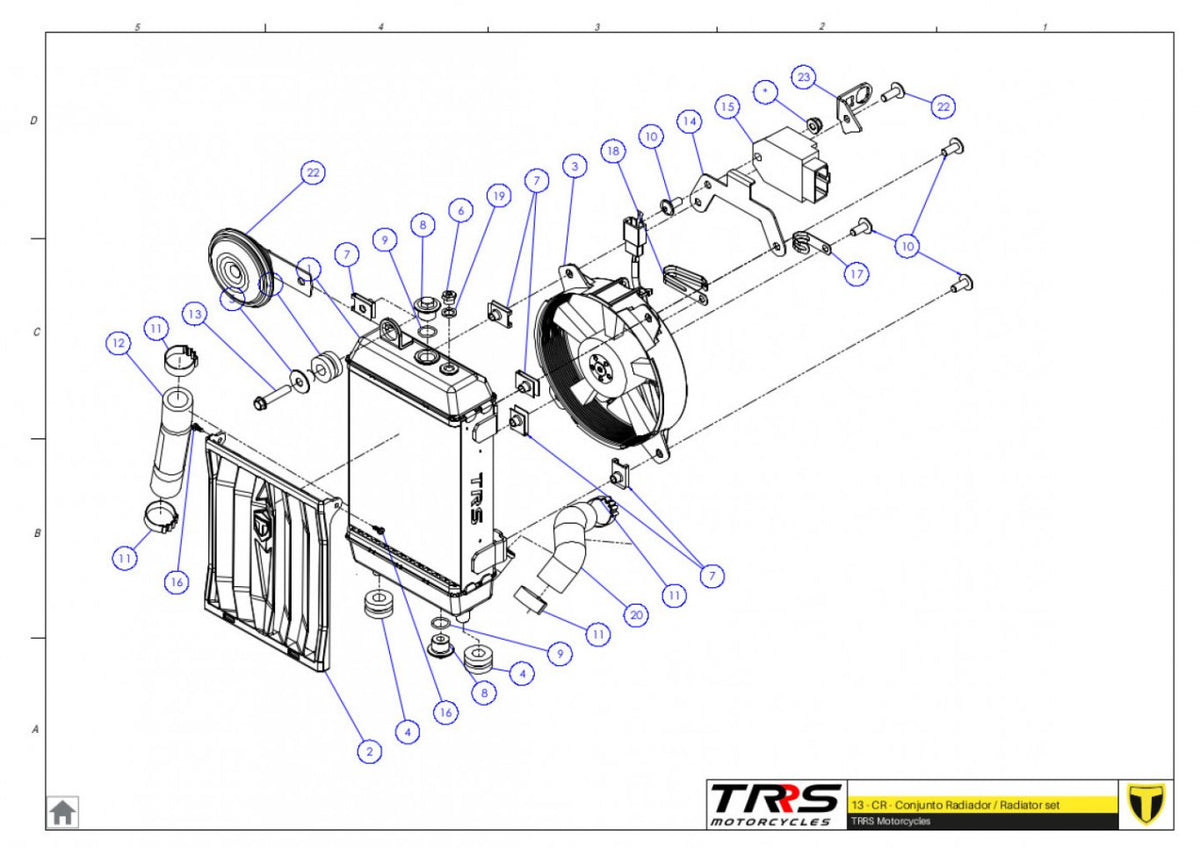 TRRS 2024 ONE RR ELECTRIC START (HOMOLOGATED) — 13TR Radiators