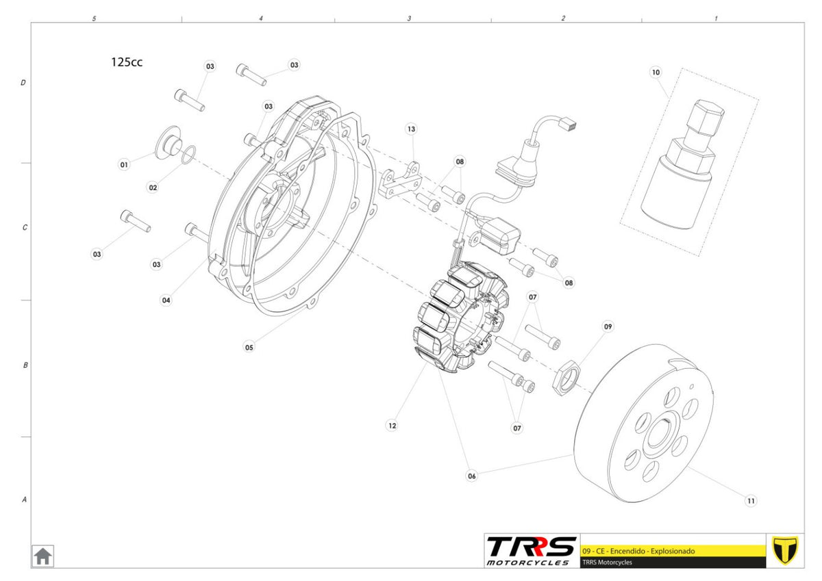 TRRS 2026 ONE — 08MT-125 Aizdedze 125cc