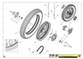 TRRS 2023 ONE R ELECTRIC START (COMPETITION) — 12TR Aizmugurējais ritenis