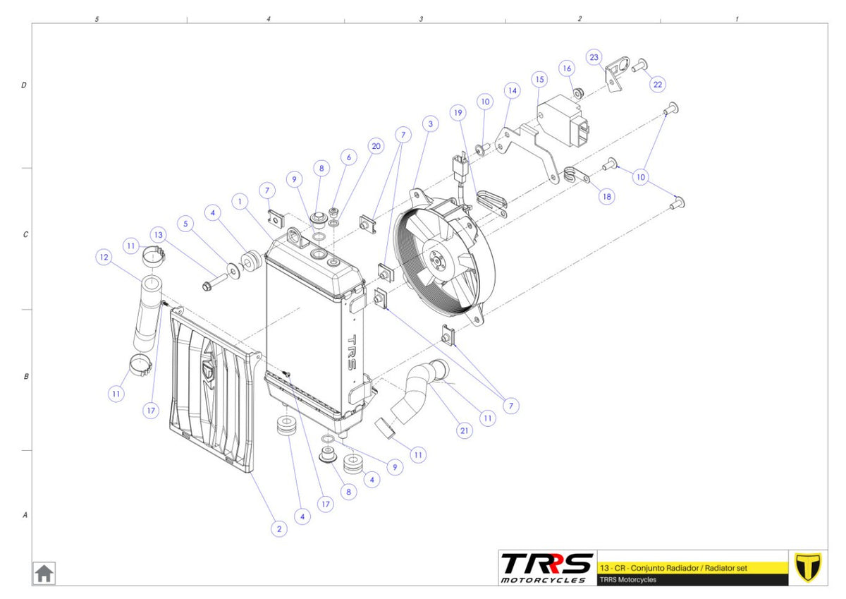TRRS 2024 XTRACK ONE RR ELECTRIC START (COMPETITION) — 13TR Radiators