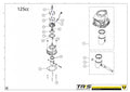 TRRS 2023 XTRACK ONE RR (COMPETITION) — 07MT-125 Cilindrs un virzulis 125cc