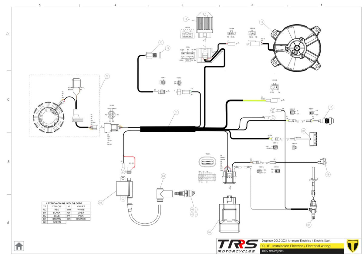 TRRS 2024 ONE GOLD ELECTRIC START — 09TR Elektroinstalācija