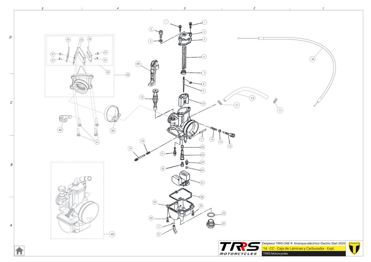 TRRS 2025 ONE R ELECTRIC START (COMPETITION) — 14TR Karburators