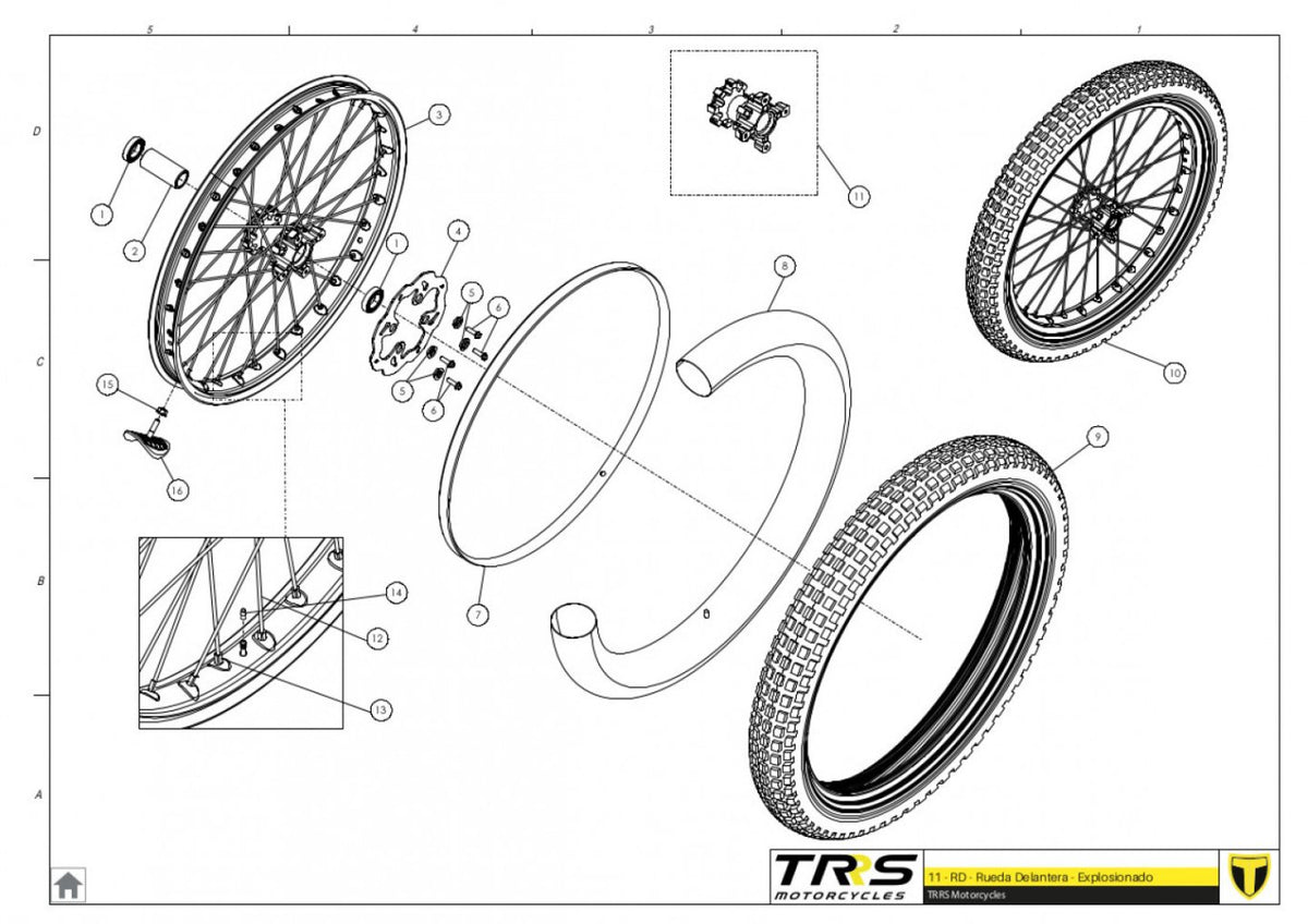 TRRS 2024 ONE ELECTRIC START — 11TR Priekšējais ritenis
