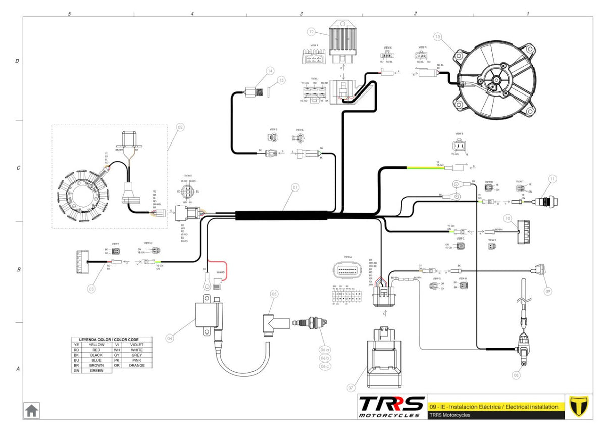TRRS 2024 XTRACK ONE RR (HOMOLOGATED) — 09TR Elektroinstalācija