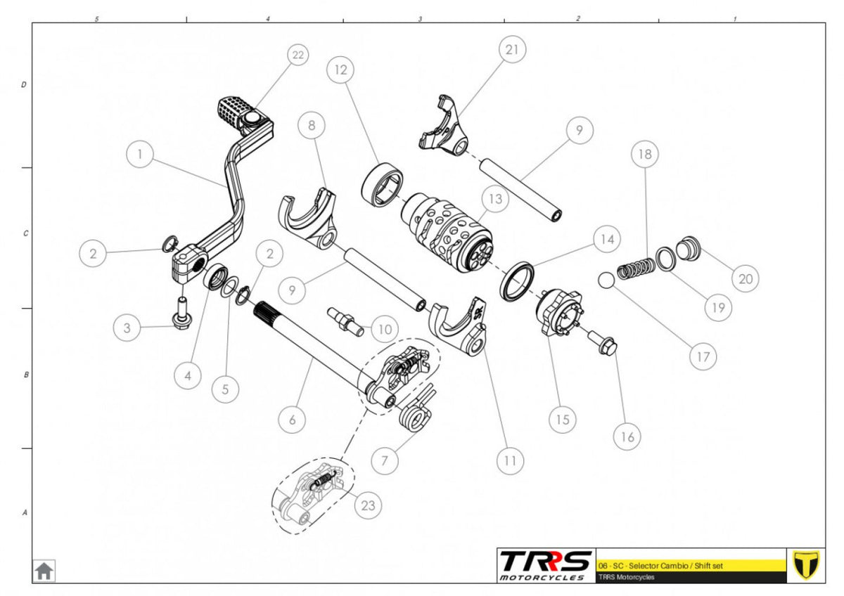 TRRS 2024 ONE RR — 06MT Pārnesumu selektors