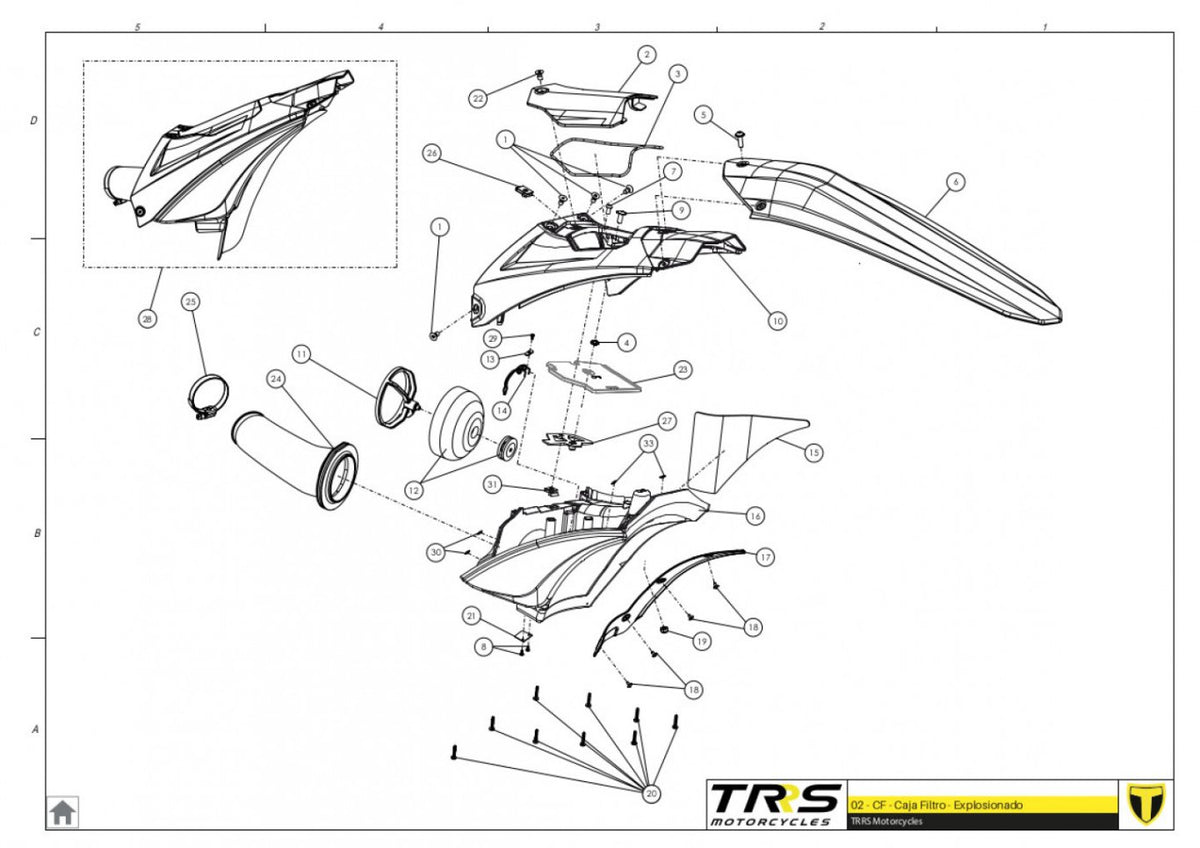 TRRS 2024 XTRACK ONE — 02TR Gaisa filtra kaste