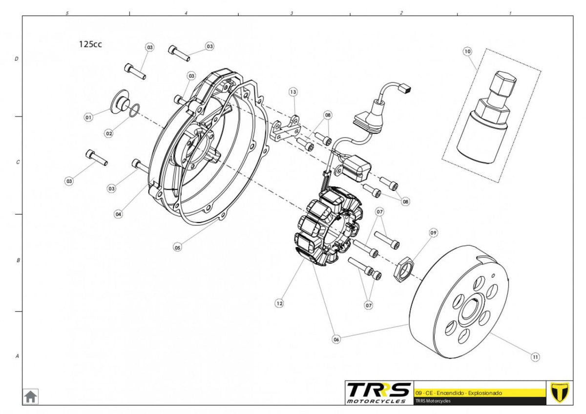 TRRS 2024 ONE — 08MT-125 Aizdedze 125cc