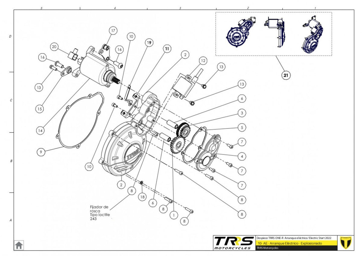 TRRS 2023 ONE R ELECTRIC START (COMPETITION) — 10MT Elektrostarteris