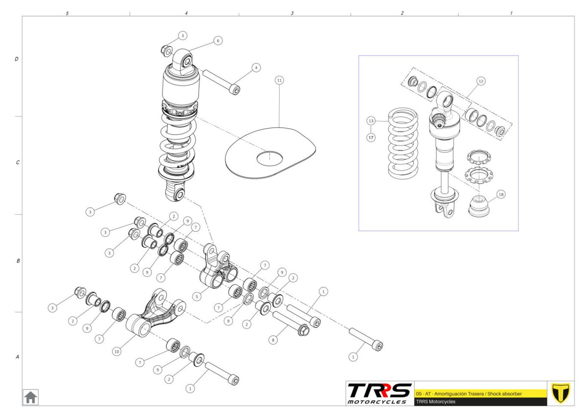 TRRS 2025 ONE RR ELECTRIC START — 05TR Amortizators