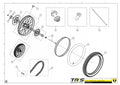 TRRS 2023 ON-E KIDS 20" — 12TR Aizmugurējais ritenis