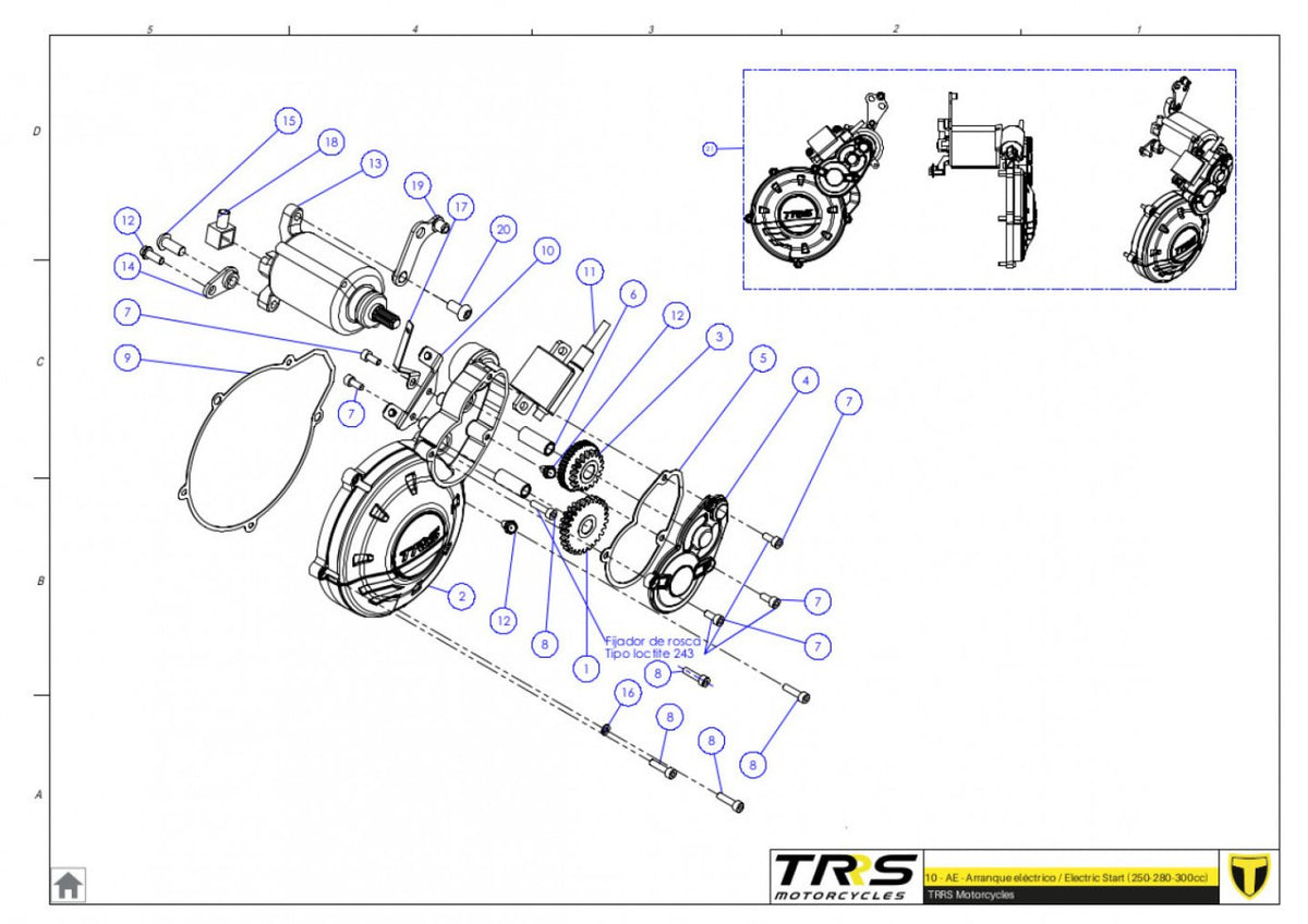 TRRS 2023 XTRACK ONE RR ELECTRIC START (HOMOLOGATED) — 10MT Elektrostarteris