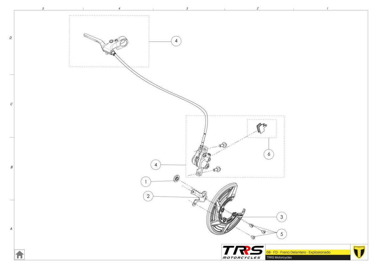 TRRS 2025 ON-E KIDS 16" — 08TR Priekšējā bremze