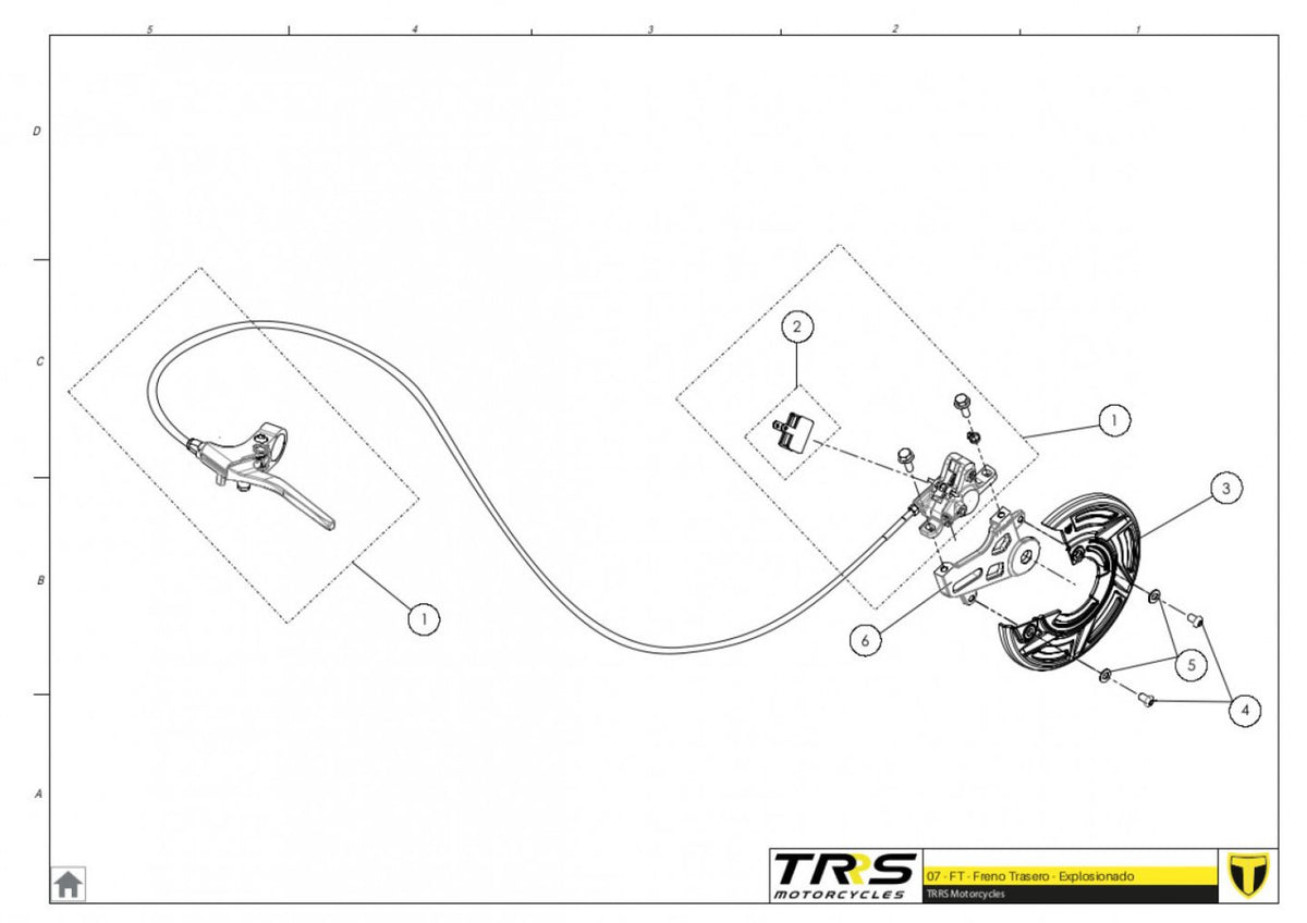 TRRS 2023 ON-E KIDS 20" — 07TR Aizmugurējā bremze