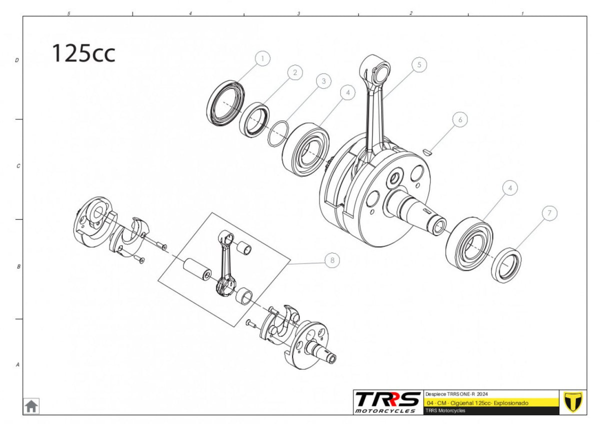 TRRS 2024 ONE R (COMPETITION) — 04MT-125 Kloķvārpsta 125cc