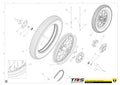 TRRS 2024 XTRACK ONE RR ELECTRIC START (COMPETITION) — 12TR Aizmugurējais ritenis
