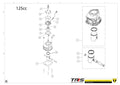 TRRS 2024 XTRACK ONE RR (HOMOLOGATED) — 07MT-125 Cilindrs un virzulis 125cc