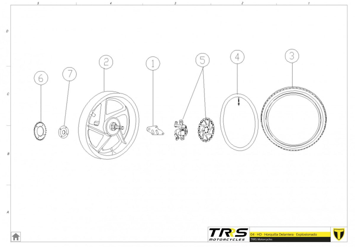TRRS 2023 ON-E BALANCE 12" — 04EP Aizmugurējais ritenis