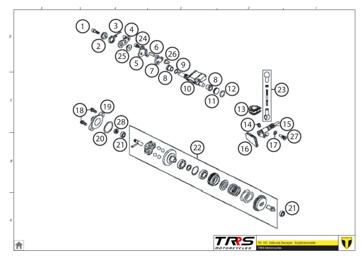 TRRS 2024 ONE RR 80CC — 10MT Izplūdes vārsts