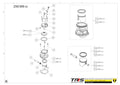 TRRS 2026 ONE R ELECTRIC START (COMPETITION) — 07MT Cilindrs un virzulis
