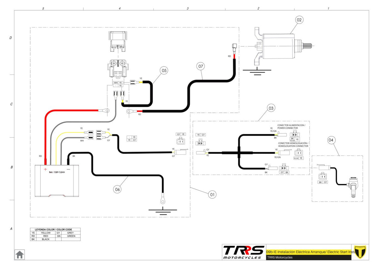 TRRS 2024 XTRACK ONE RR ELECTRIC START (HOMOLOGATED) — 09BTR Elektrostarteris (homologēts)