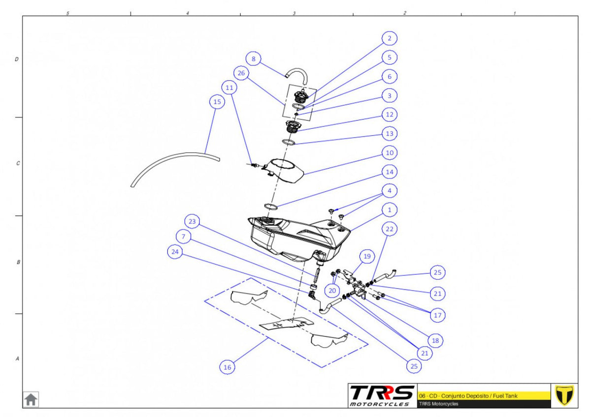 TRRS 2024 ONE RR ELECTRIC START (HOMOLOGATED) — 06TR Degvielas tvertne