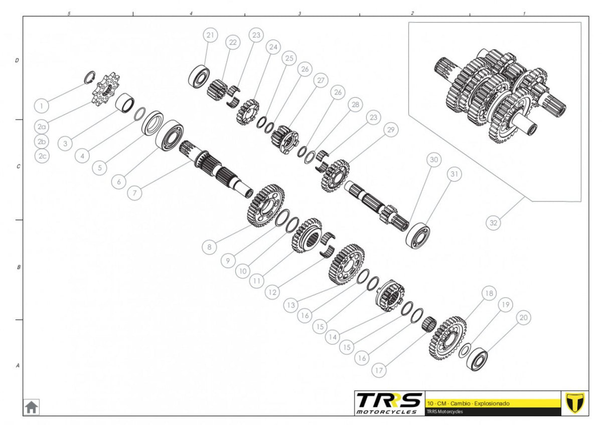 TRRS 2024 XTRACK ONE — 10MT Pārnesumu pārslēgs